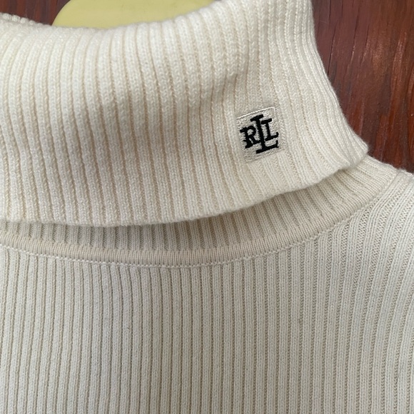Ralph Lauren Cream Long Sleeve Top - Picture 2 of 4